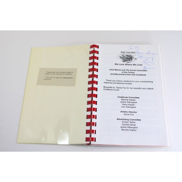 Great Chefs of the Colony Volume 1 Cookbook Vintage Holbrook NY 77369 - Picture 2 of 5